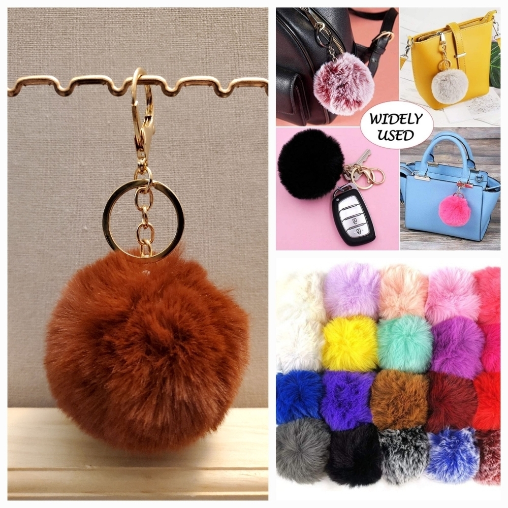 Cute Fashion Faux-Fur Puff Ball